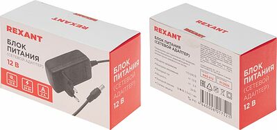 REXANT Блок питания 220В AC/12В DC,2А 24Вт с разъемом JET (200-024-3)