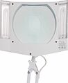 REXANT 31-0111 Лупа на струбцине квадратная 5D с подсветкой, 150х180мм, белая REXANT