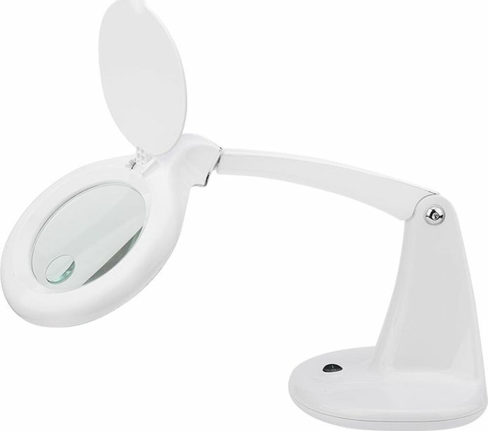 REXANT 31-0243 Лупа настольная 3D+12D с подсветкой 40 SMD LED, ø100мм, белая REXANT
