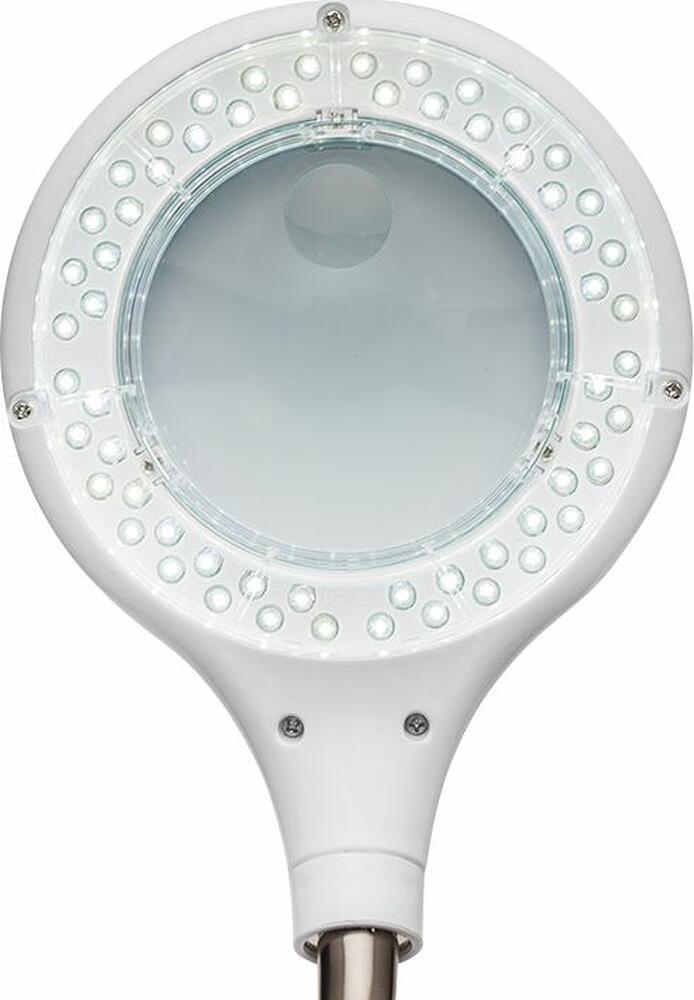 REXANT 31-0244 Лупа настольная 3D+12D с подсветкой 40 LED, прищепка, ø100мм, белая REXANT