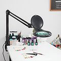 REXANT 31-0406 Лупа на струбцине круглая 5D с подсветкой 56 SMD LED, ø127мм, черная REXANT REXANT 31-0406 Лупа на струбцине круглая 5D с подсветкой 56 SMD LED, ø127мм, черная REXANT