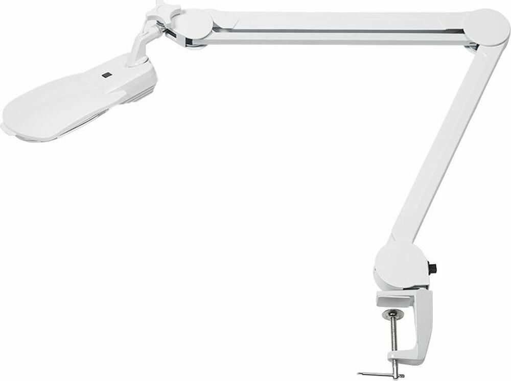 REXANT 31-0565 Лупа на струбцине квадратная 3D+20D с подсветкой 6LED, серия EXPERT, белая REXANT