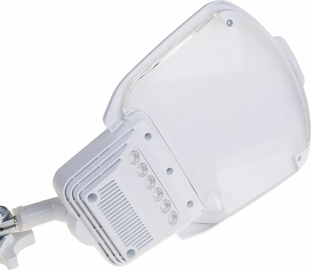 REXANT 31-0565 Лупа на струбцине квадратная 3D+20D с подсветкой 6LED, серия EXPERT, белая REXANT