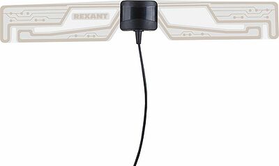REXANT 34-0707 Антенна комнатная «Активная» с USB питанием, для цифрового телевидения DVB-T2, Ag-707 REXANT