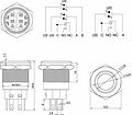 REXANT 36-3440 Кнопка антивандальная Ø19 250В Фикс (5с) ON-OFF/OFF-ON подсв/красная REXANT REXANT 36-3440 Кнопка антивандальная Ø19 250В Фикс (5с) ON-OFF/OFF-ON подсв/красная REXANT