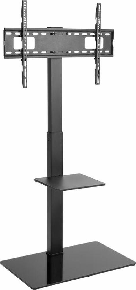 REXANT 38-0318 Напольная стойка с кронштейном для телевизора 37 quot;-70 quot;, с дополнительной полкой для медиаоборудования, серия PROFI REXANT