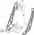 REXANT 38-0681 Кронштейн в стиле лофт для крепления полок, настенный, белый REXANT