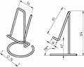 REXANT 38-0717 Держатель для смартфонов и планшетов, настольный, черный REXANT