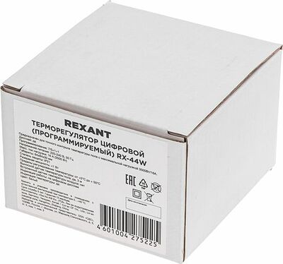 REXANT 51-0577 Терморегулятор цифровой RX-44W сенсорный, программируемый, с Wi-Fi, белый REXANT (совместим с рамкой Schneider, Legrand, ABB, Gira)
