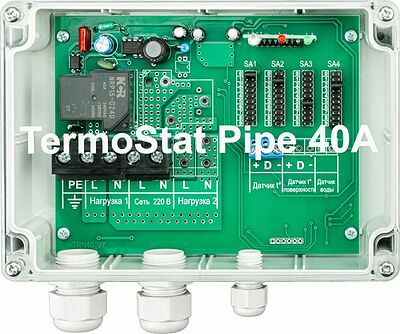 REXANT 51-0841 Терморегулятор TermoStat Pipe 40A IP65 REXANT