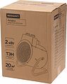 REXANT 60-0038 Пушка тепловая электрическая, круглая, регулировка угла наклона, ТЭН, 2кВт REXANT