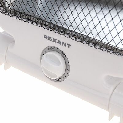 REXANT 60-0057 Обогреватель электрический инфракрасный настольный 0,8кВт с кварцевыми трубками, с складным основанием REXANT