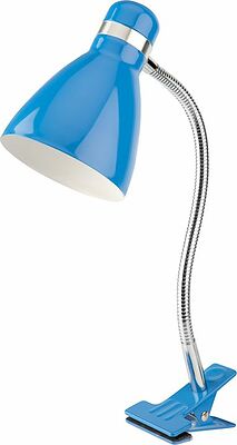 REXANT 603-1013 Светильник настольный Моби REXANT на металлической стойке с зажимом-прищепкой, с цоколем Е27, 60 Вт, цвет летнее небо 
