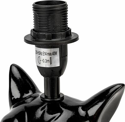 REXANT 603-1016 Светильник декоративный настольный МОБИ quot;Бульдог quot;, с цоколем Е14, 40Вт, цвет черный REXANT