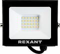 REXANT 605-032 Прожектор светодиодный СДО 30Вт 2400Лм 4000K нейтральный свет, черный корпус REXANT