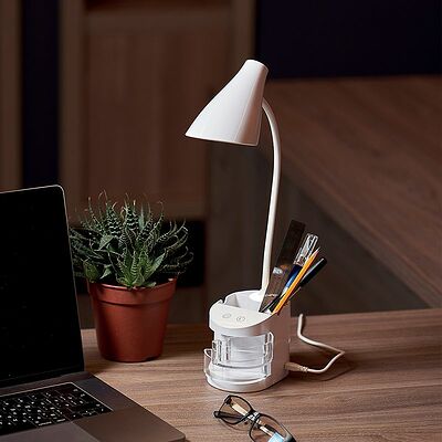 REXANT 609-006 Светильник настольный REXANT Click Shift с ночником, на основании, LED, 6 Вт, 4000 К, диммируемый 3 ступени, заряжаемый (автономный режим 3 часа)