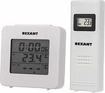 REXANT 70-0592 Термометр электронный с часами и беспроводным выносным датчиком REXANT