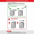 REXANT 72-3013 Неодимовый магнит диск 45х30мм, сцепление 100кг REXANT