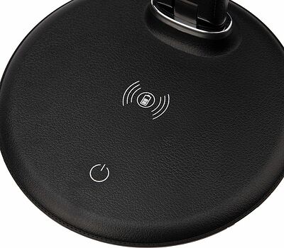 REXANT 75-0219 Светильник настольный REXANT Status LED, USB-зарядка устройств, 2700-6500 К, диммирование, 220 В, эффект тиснения под кожу