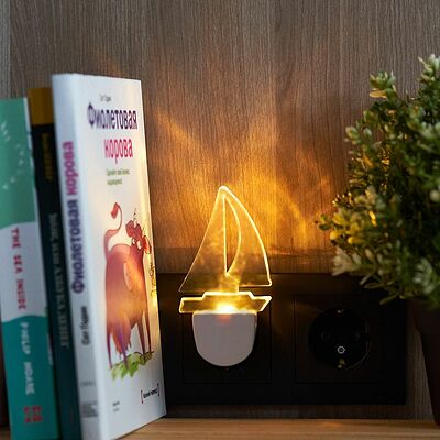 REXANT 75-0312 Ночник светодиодный ПАРУС ОДИНОКИЙ белое свечение, 230В REXANT