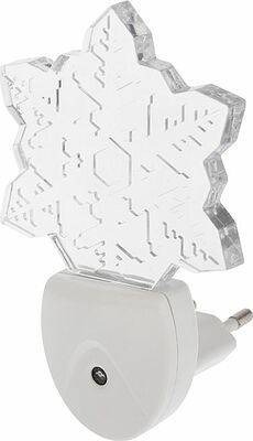 REXANT 75-0317 Ночник светодиодный СНЕЖИНКА ХАМЕЛЕОН свечение мультиколор 7 цветов, 230В REXANT