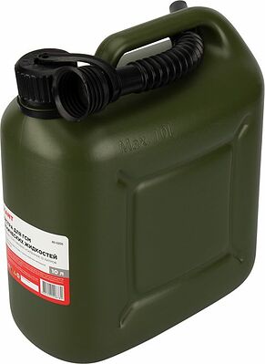 REXANT 80-0205 Канистра для ГСМ и технических жидкостей, вертикальная, 10л, пластиковая, усиленная REXANT