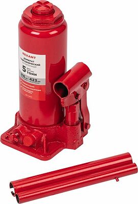 REXANT 80-0611 Домкрат гидравлический бутылочный 5т в пластиковом кейсе REXANT