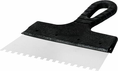 REXANT 89-0222 Шпатель фасадный REXANT 200 мм зуб 6х6 нержавеющая сталь, пластмассовая ручка