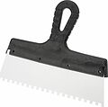 REXANT 89-0223 Шпатель фасадный REXANT 250 мм зуб 6х6 нержавеющая сталь, пластмассовая ручка