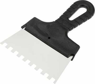 REXANT 89-0226 Шпатель фасадный REXANT 150 мм зуб 8х8 нержавеющая сталь, пластмассовая ручка