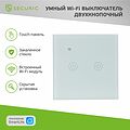 SECURIC SEC-HV-802W2 Умный Wi-Fi выключатель двухкнопочный белый SECURIC SECURIC SEC-HV-802W2 Умный Wi-Fi выключатель двухкнопочный белый SECURIC