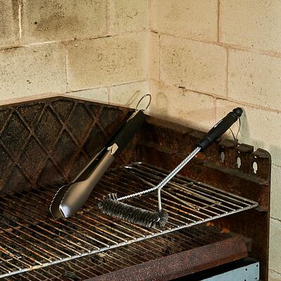 СОКОЛ 62-0049 Набор щипцы и щетка для гриля Комфорт, термопластичная рукоятка СОКОЛ