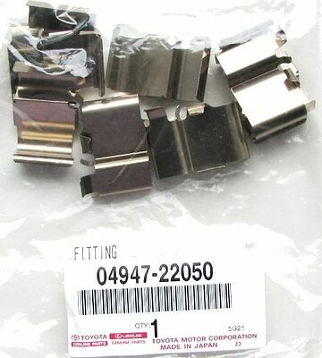 Toyota 04947-22050 комплект установочный передних тормозных колодок