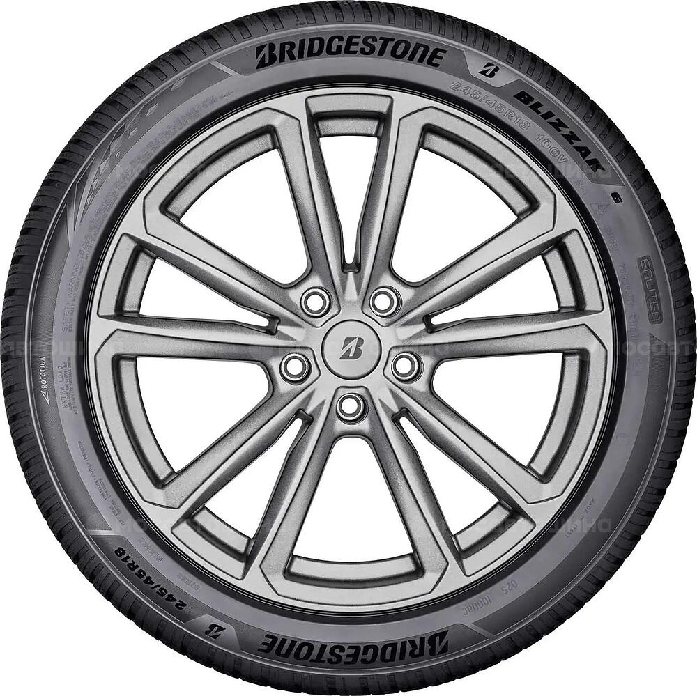 侧视图 Bridgestone Blizzak 6 205/60 R17 93V