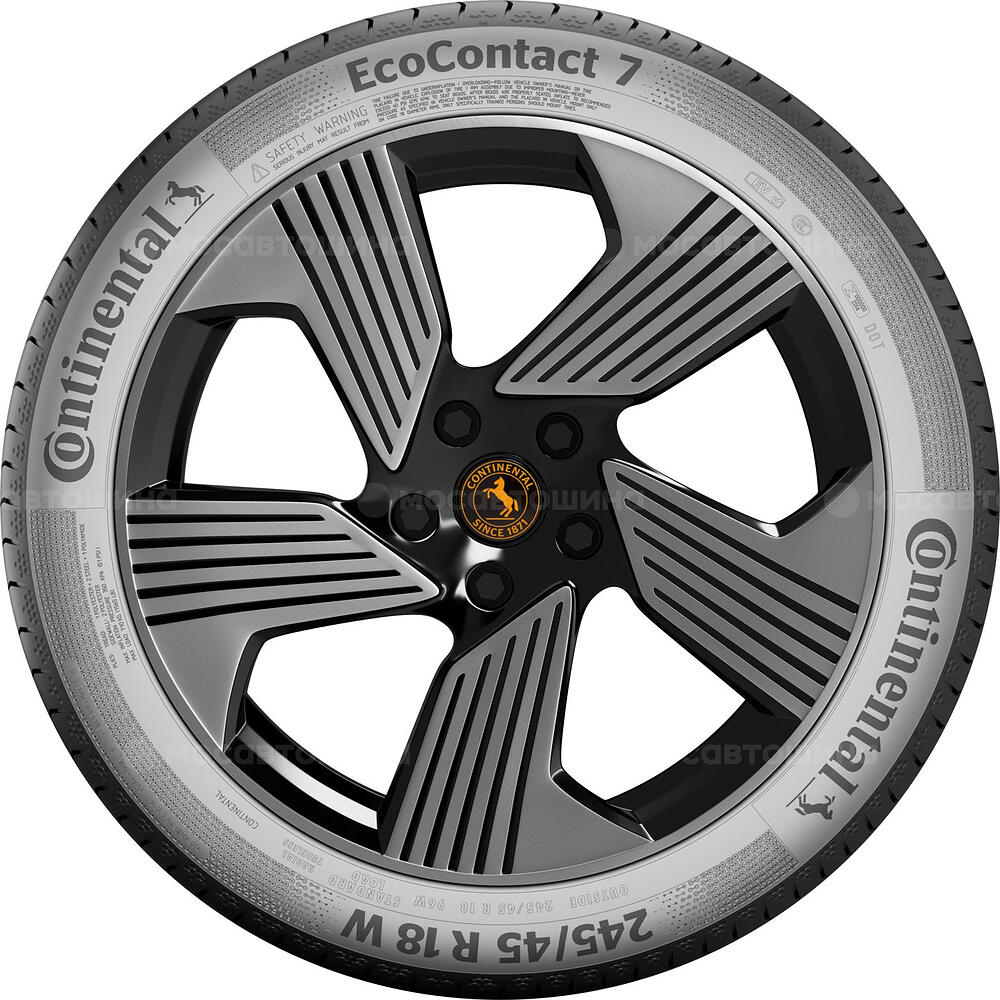 侧视图  Continental ContiEcoContact 7 225/50 R18 95V