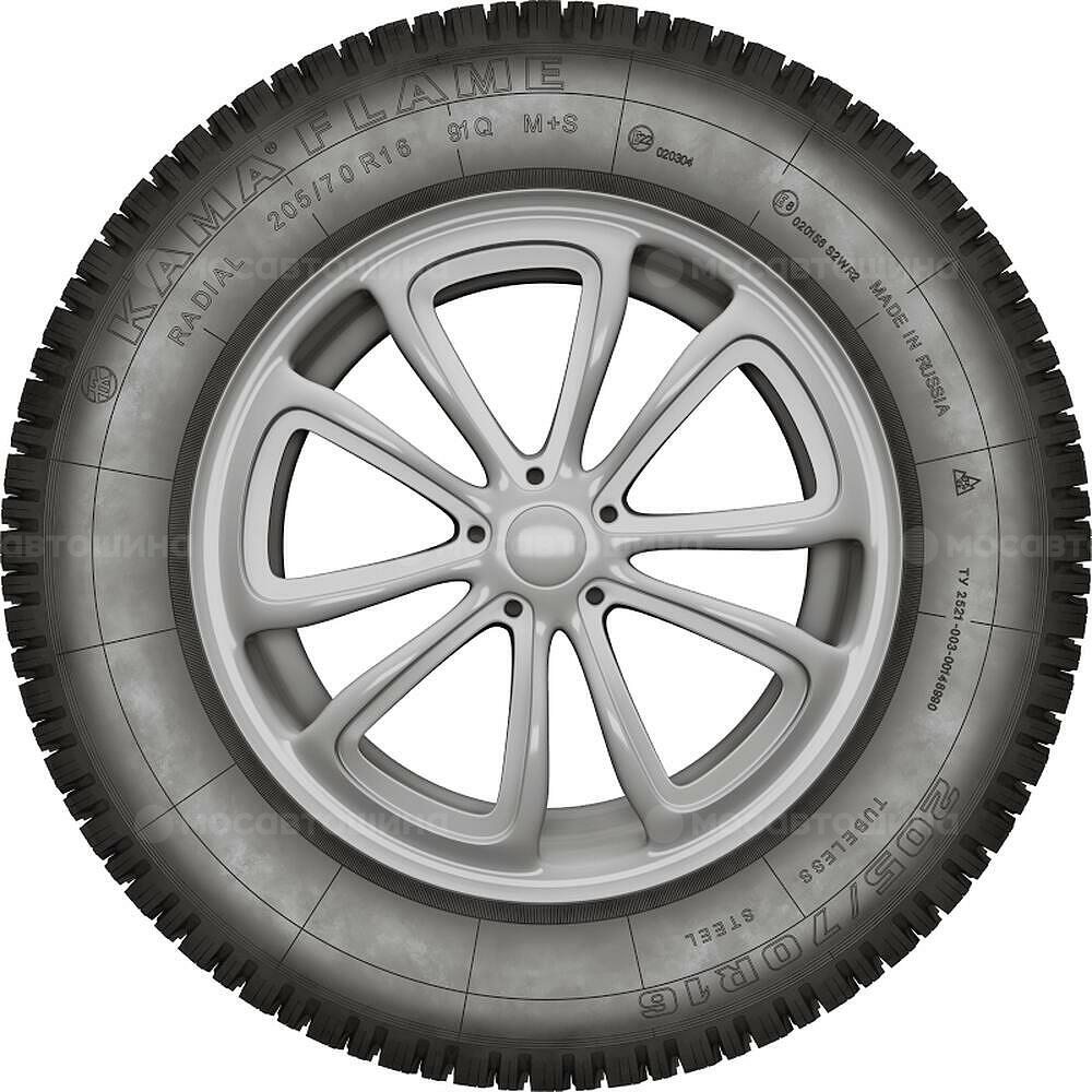 侧视图 Кама Флейм 185/75 R16 97T 