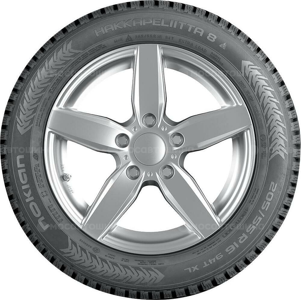 侧视图 Nokian Hakkapeliitta 8 195/55 R16 91R
