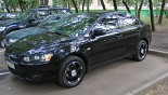 轮毂 Zepp Falcon 在汽车上 Mitsubishi Lancer X