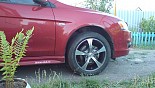 轮毂 Zepp Rocket 在汽车上 Mitsubishi Lancer X