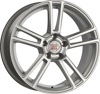 1000Miglia MM1002 8x18 5x112 ET 45 Dia 66.6 Matt Silver Polished