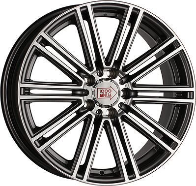 1000Miglia MM1005 9.5x19 5x120 ET 45 Dia 74.1 Silver High Gloss