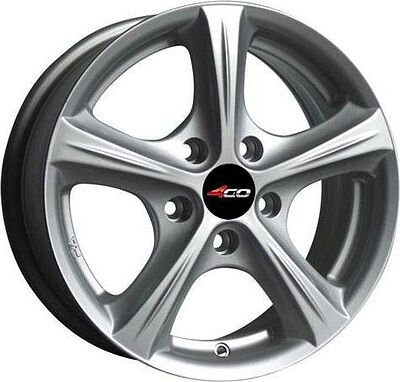 4GO 42 6x14 4x100 ET 40 Dia 67.1 Silver