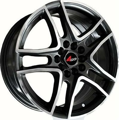 4GO 5350 6.5x15 4x100 ET 40 Dia 67.1 Silver