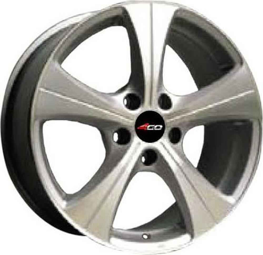 4GO 56 5.5x14 4x100 ET 43 Dia 60.1 silver