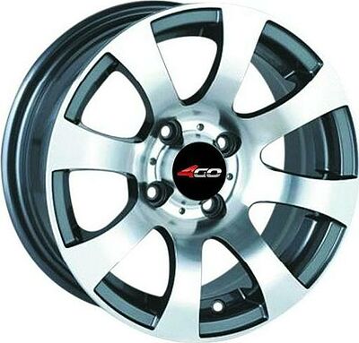 4GO 803 5.5x13 4x98 ET 10 Dia 58.6 Silver