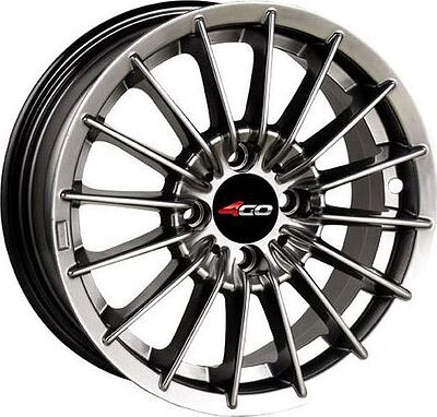 4GO 869 6x14 4x100 ET 35 Dia 67.1 silver