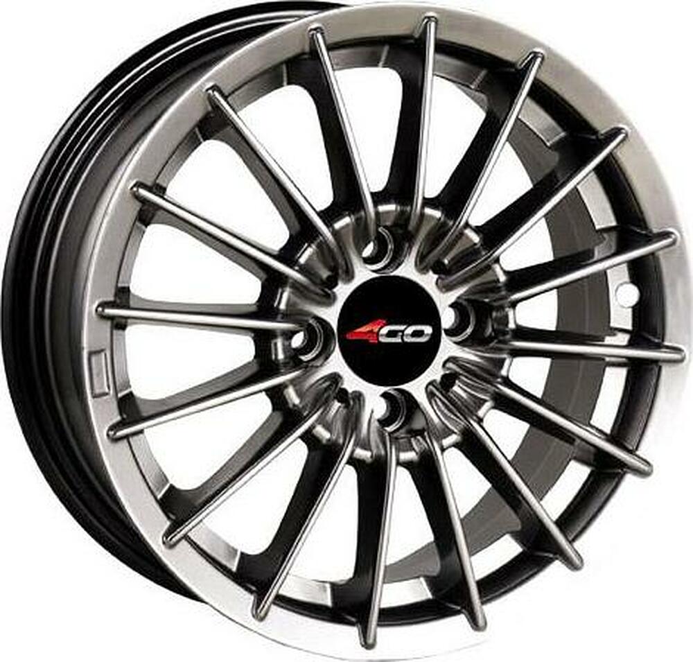 4GO 869 6x14 4x100 ET 40 Dia 67.1 silver