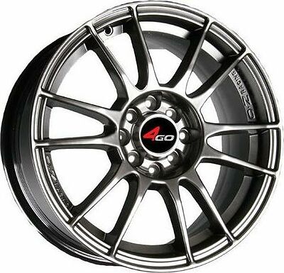 4GO JJ106 7x17 4x100 ET 38 Dia 67.1 Silver