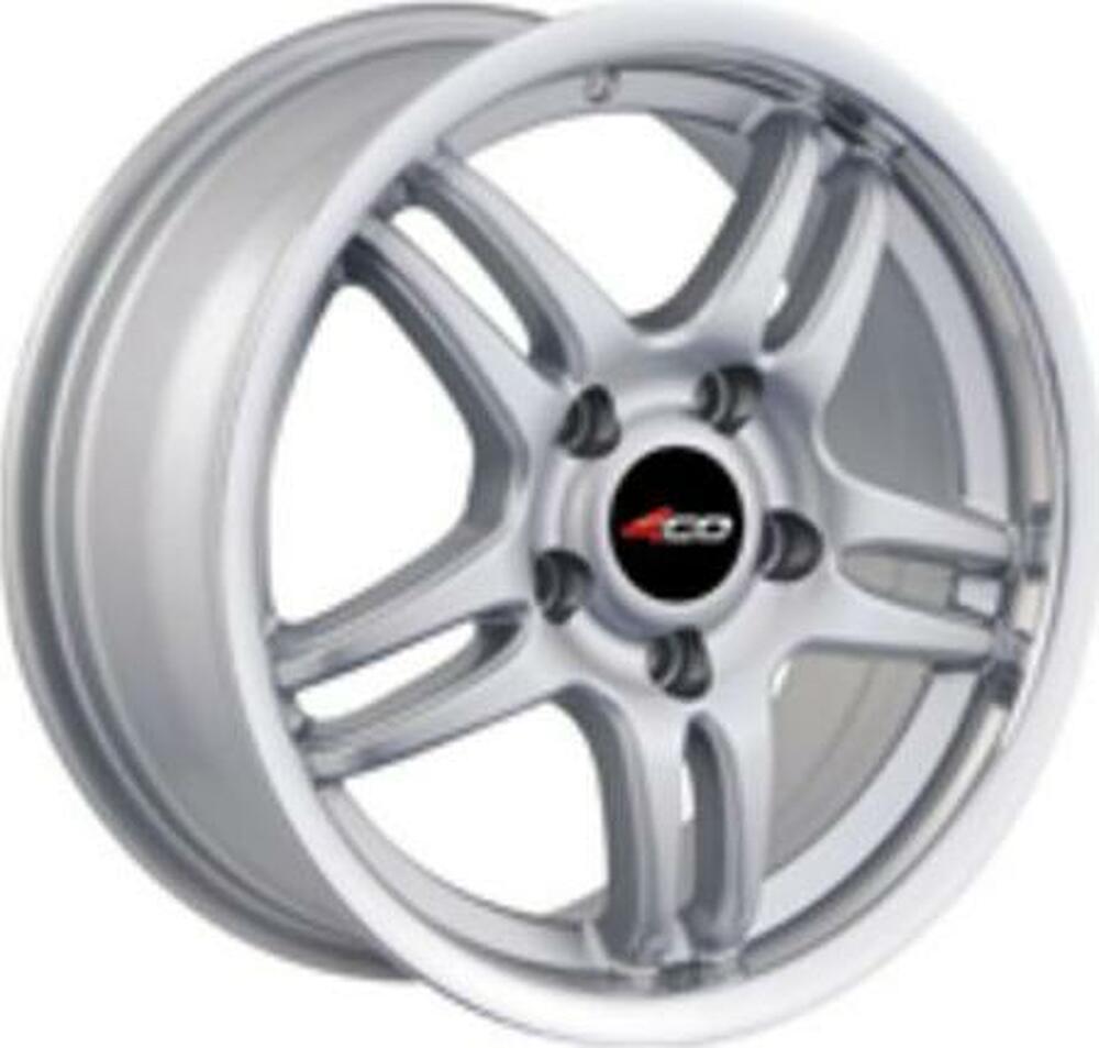 4GO SD086 6.5x15 4x100 ET 40 Dia 67.1 silver