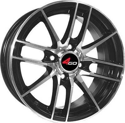 4GO XS498 6x14 4x98 ET 35 Dia 58.6 Silver
